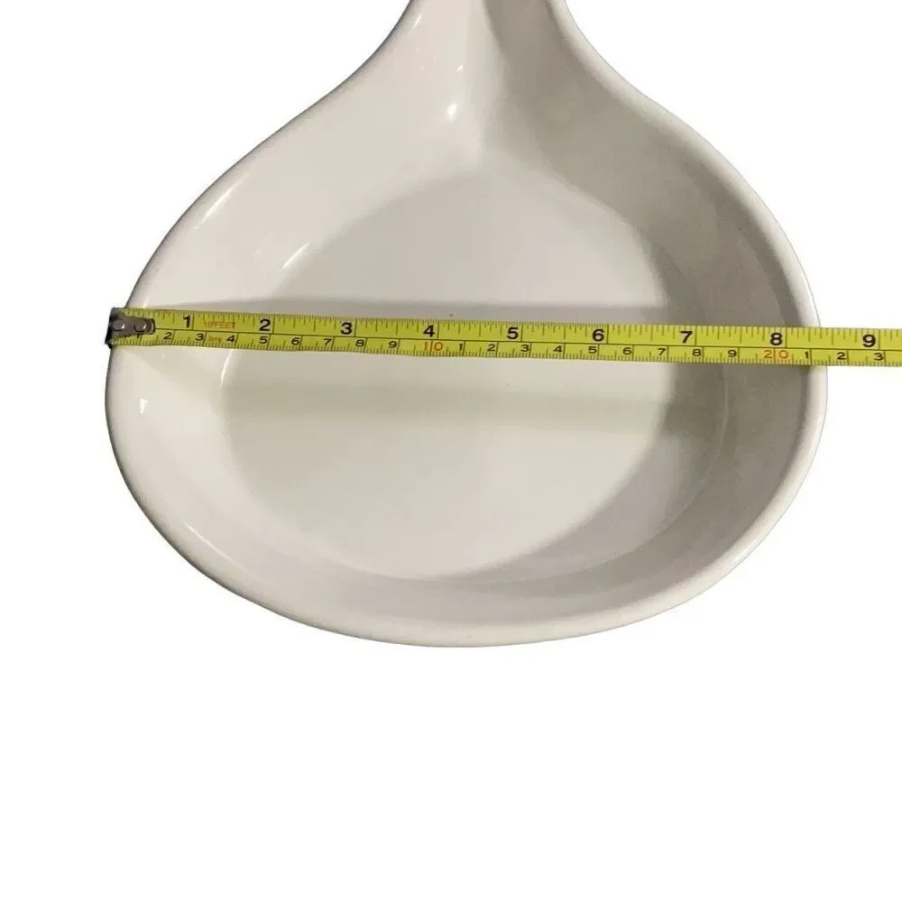 H. F. Coors Ivory Chefsware Skillet Handles (2) Ceramic Bake Dishes 2347 12x8